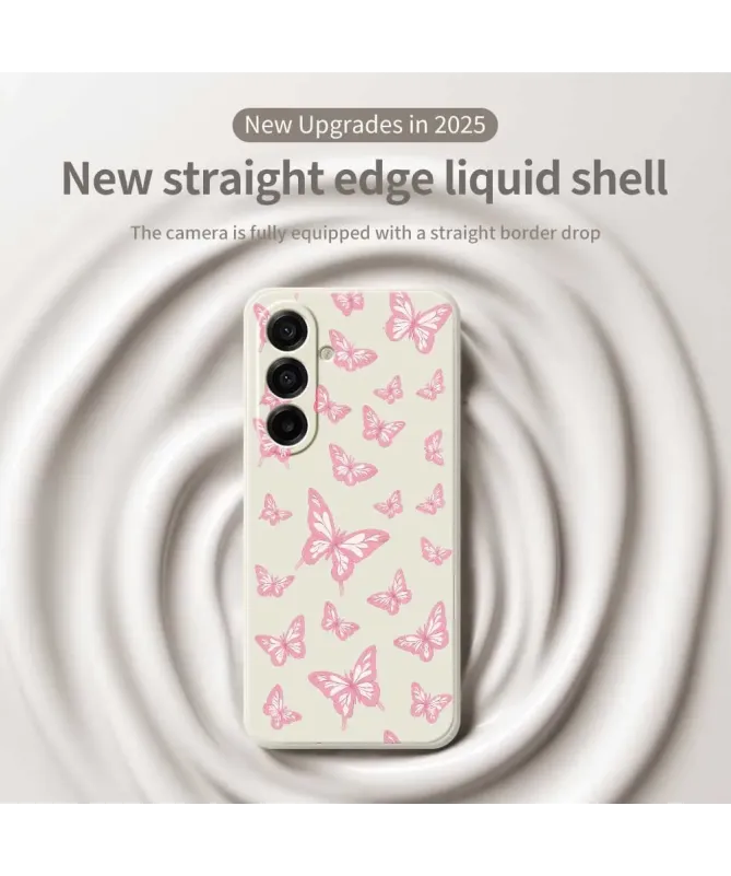 Coque Samsung Galaxy A17 5G Envolée de Papillons Roses