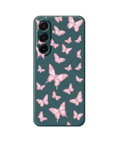 Coque Samsung Galaxy A17 5G Envolée de Papillons Roses