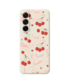 Coque Samsung Galaxy A17 5G Cerises et Rubans