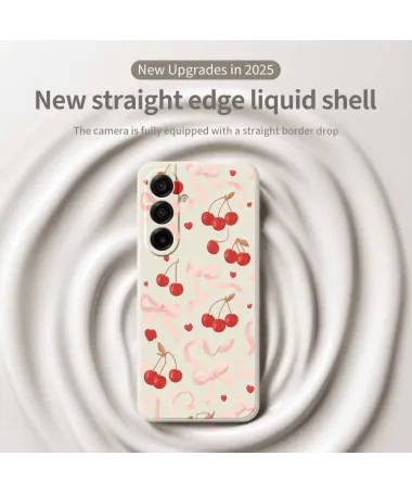 Coque Samsung Galaxy A17 5G Cerises et Rubans