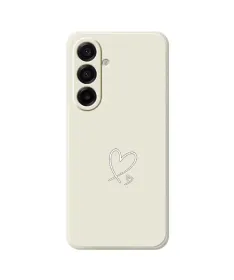 Coque Samsung Galaxy A17 5G Cœur Scintillant Beige Clair