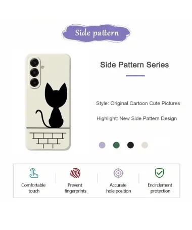 Coque Samsung Galaxy A17 5G Chat sur le Mur