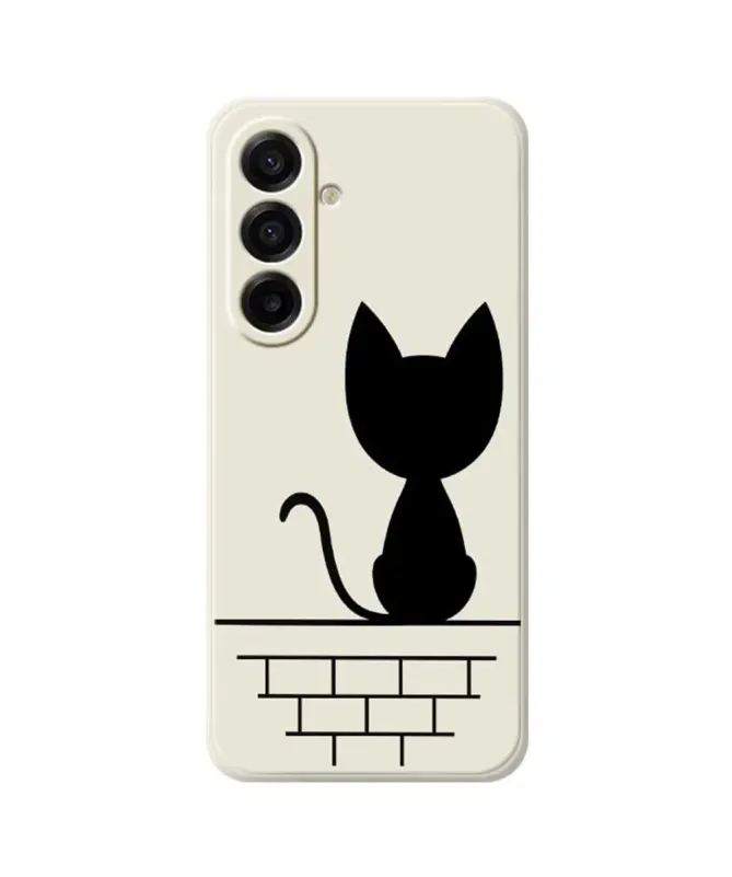 Coque Samsung Galaxy A17 5G Chat sur le Mur