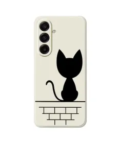 Coque Samsung Galaxy A17 5G Chat sur le Mur