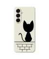 Coque Samsung Galaxy A17 5G Chat sur le Mur