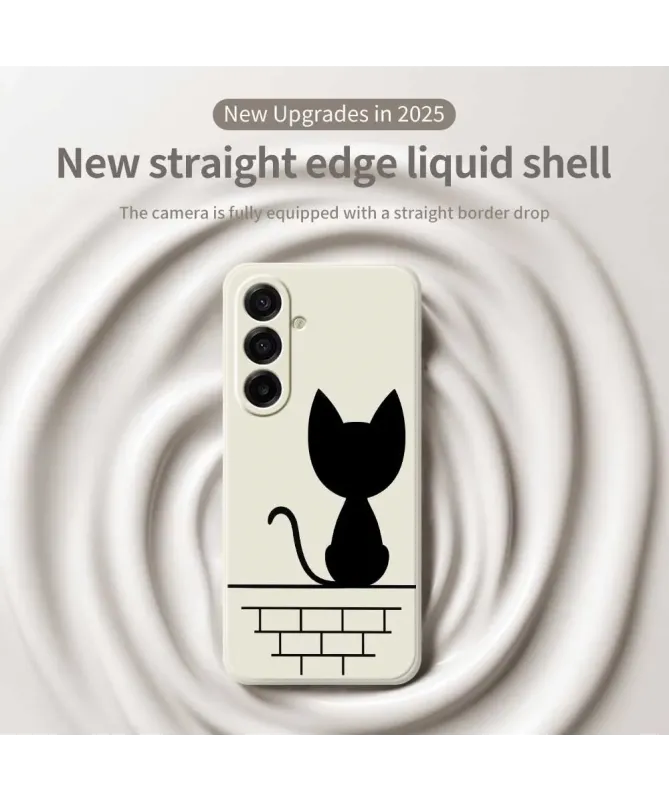 Coque Samsung Galaxy A17 5G Chat sur le Mur