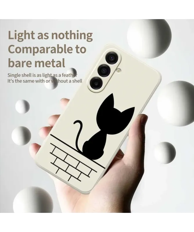 Coque Samsung Galaxy A17 5G Chat sur le Mur