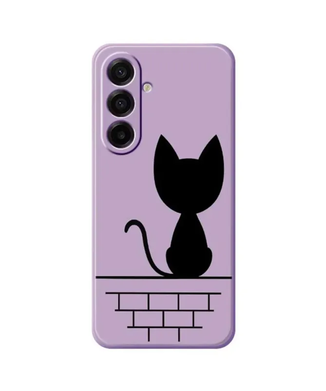 Coque Samsung Galaxy A17 5G Chat sur le Mur