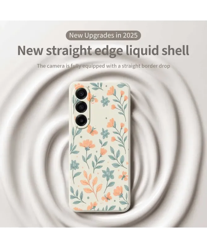 Coque Samsung Galaxy A17 5G Florale Pêche et Menthe