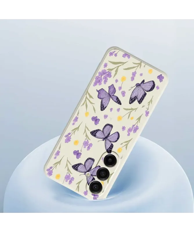 Coque Samsung Galaxy A17 5G Papillons de Lavande