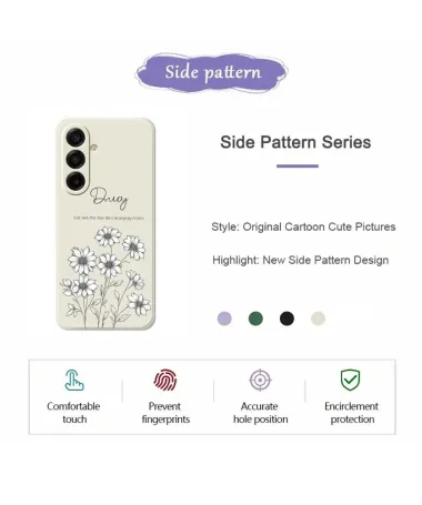 Coque Samsung Galaxy A17 5G Croquis de Fleurs Sauvages