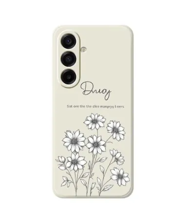 Coque Samsung Galaxy A17 5G Croquis de Fleurs Sauvages