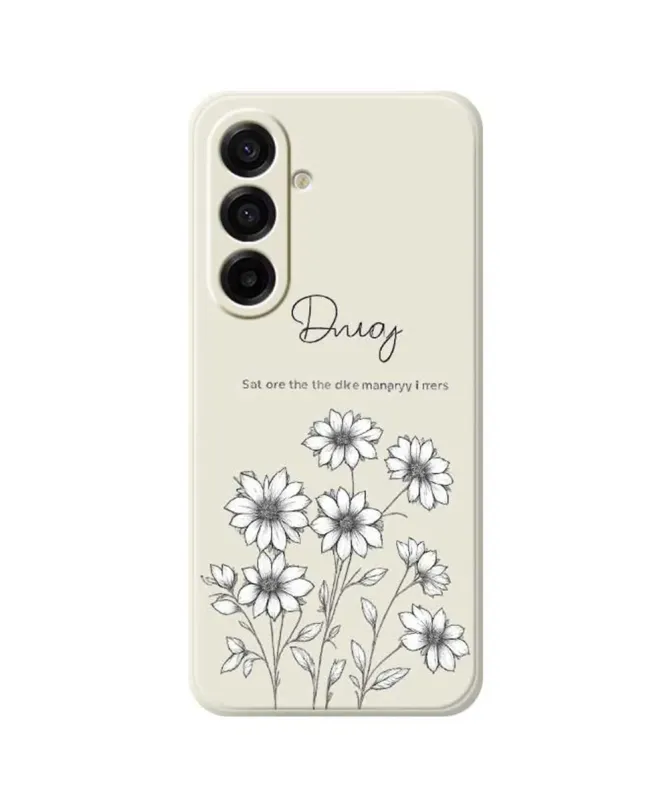 Coque Samsung Galaxy A17 5G Croquis de Fleurs Sauvages