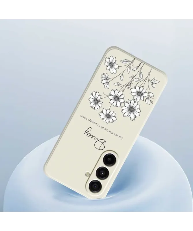 Coque Samsung Galaxy A17 5G Croquis de Fleurs Sauvages