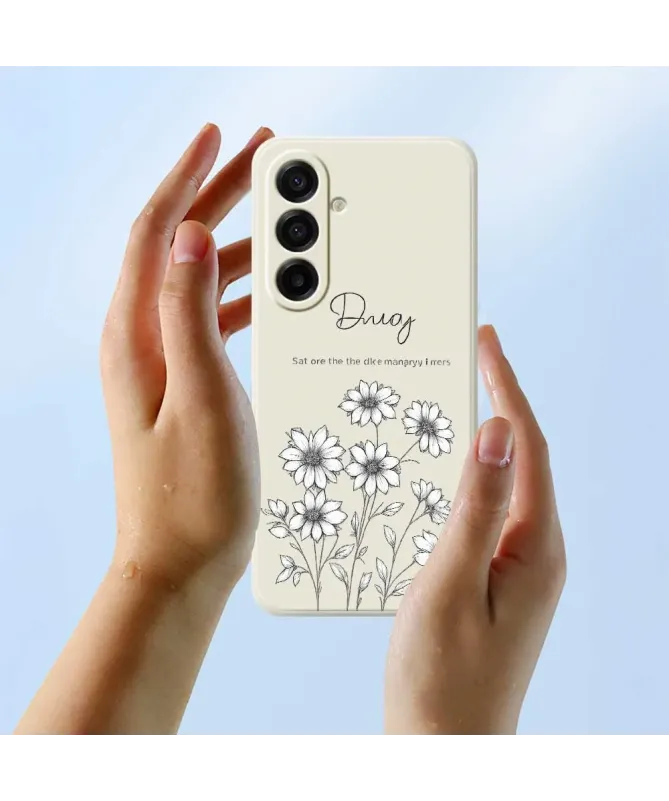 Coque Samsung Galaxy A17 5G Croquis de Fleurs Sauvages