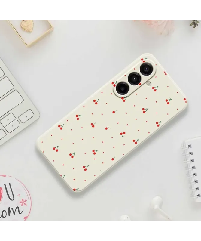 Coque Samsung Galaxy A17 5G Cerises Kawaii