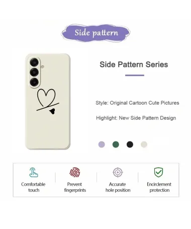 Coque Samsung Galaxy A17 5G Cœur Minimaliste