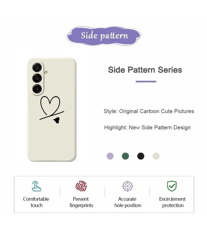 Coque Samsung Galaxy A17 5G Cœur Minimaliste