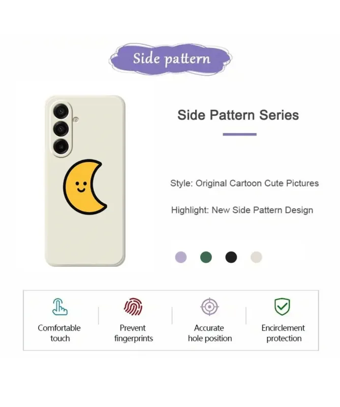 Coque Samsung Galaxy A17 5G Lune Souriante