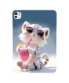 Coque Kindle Paperwhite (2024) Tigre Blanc Kawaii