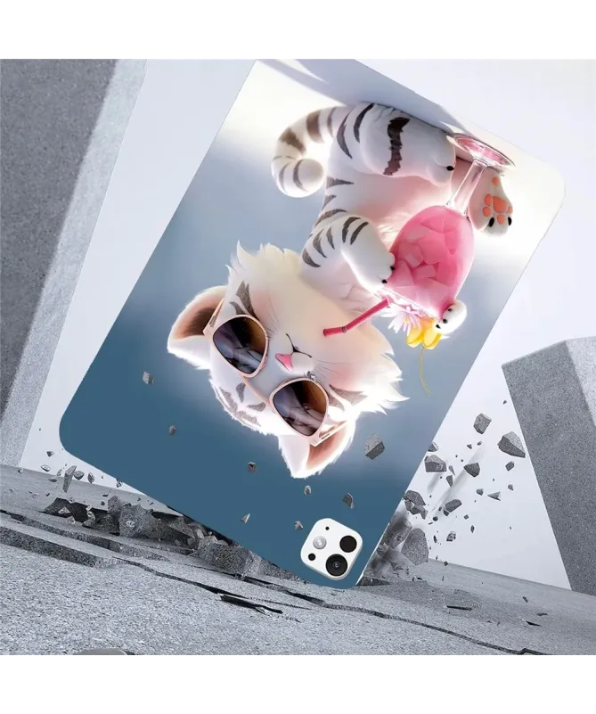 Coque Kindle Paperwhite (2024) Tigre Blanc Kawaii