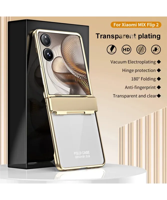Coque Xiaomi Mix Flip 2 Intégrale Cadre Métallisé