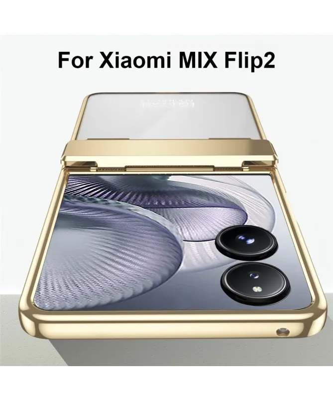 Coque Xiaomi Mix Flip 2 Intégrale Cadre Métallisé