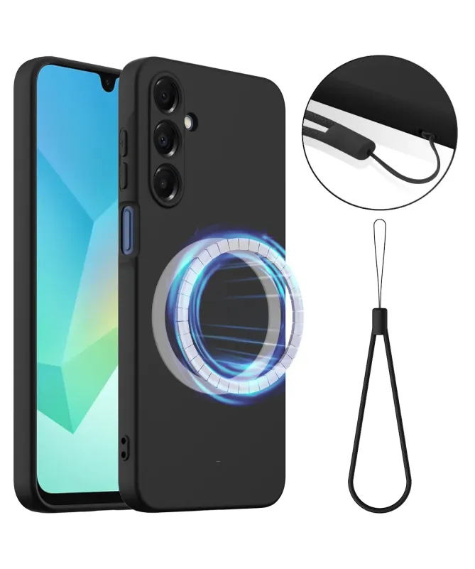 Coque Samsung Galaxy A17 5G Silicone Liquide MagSafe, Lanière