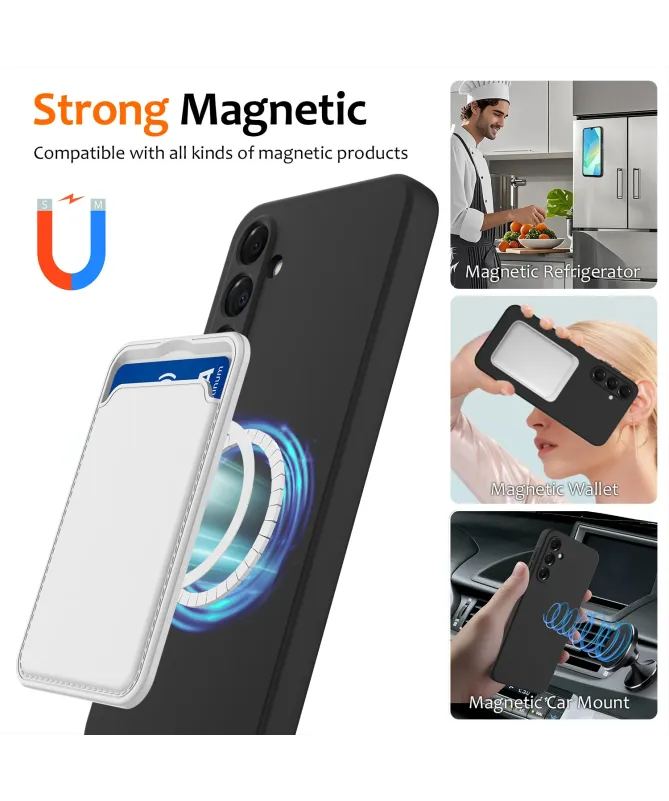 Coque Samsung Galaxy A17 5G Silicone Liquide MagSafe, Lanière