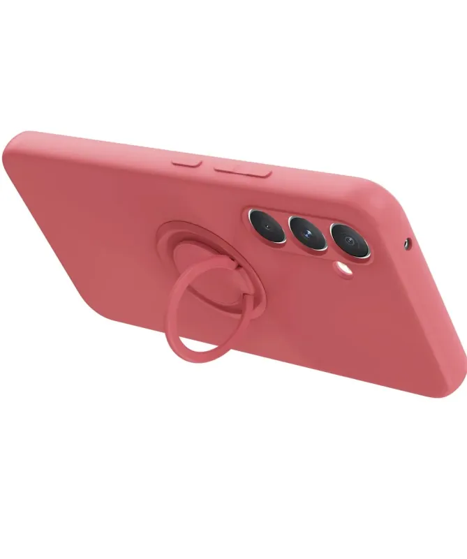 Coque Samsung Galaxy A17 5G silicone liquide avec anneau