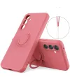 Coque Samsung Galaxy A17 5G silicone liquide avec anneau