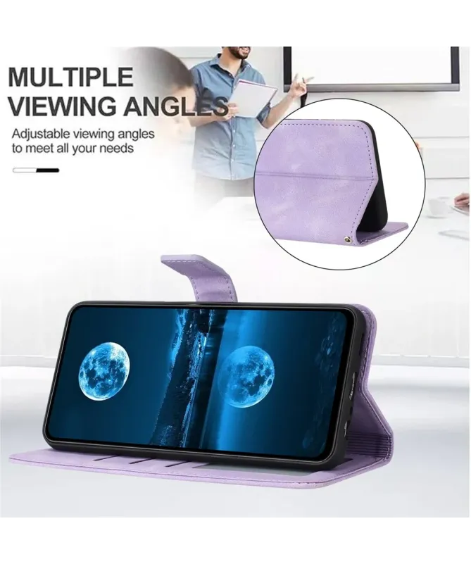 Housse Portefeuille Samsung Galaxy A17 5G Toucher Doux Violet