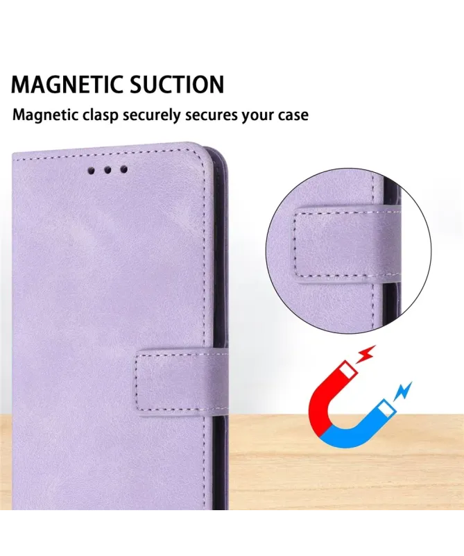 Housse Portefeuille Samsung Galaxy A17 5G Toucher Doux Violet