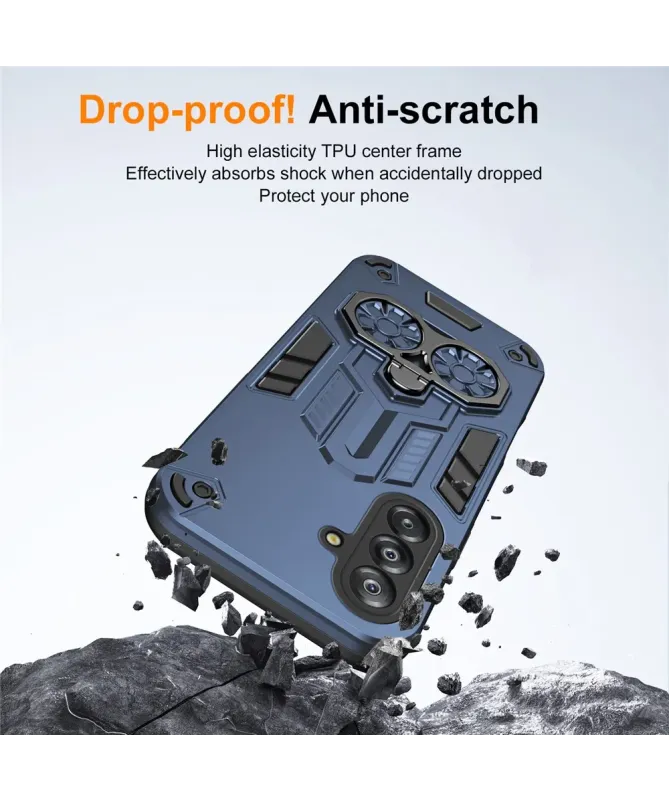 Coque Armure Samsung Galaxy A17 5G Anneau Support