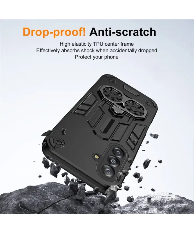 Coque Armure Samsung Galaxy A17 5G Anneau Support