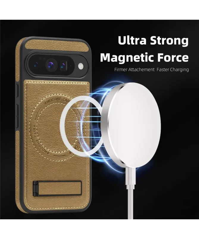 Coque Google Pixel 10 / 10 Pro MagStand Cuir