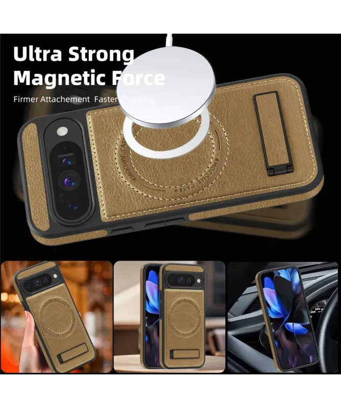 Coque Google Pixel 10 / 10 Pro MagStand Cuir