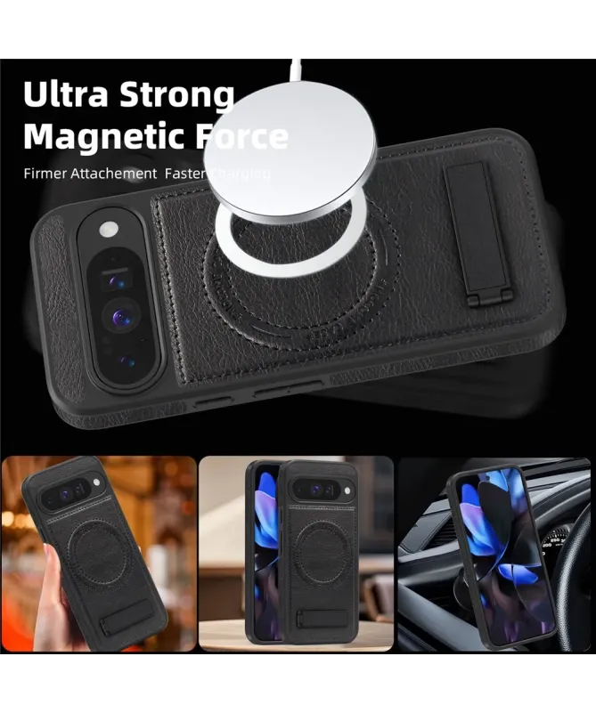 Coque Google Pixel 10 / 10 Pro MagStand Cuir