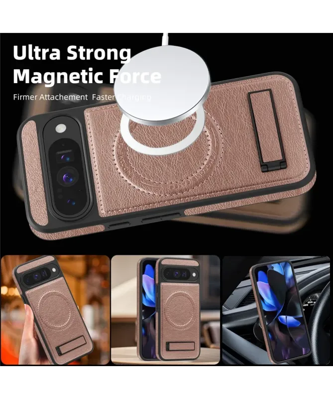 Coque Google Pixel 10 / 10 Pro MagStand Cuir