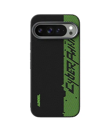 Coque Google Pixel 10 Pro XL Racing Noir et Vert Compatible MagSafe