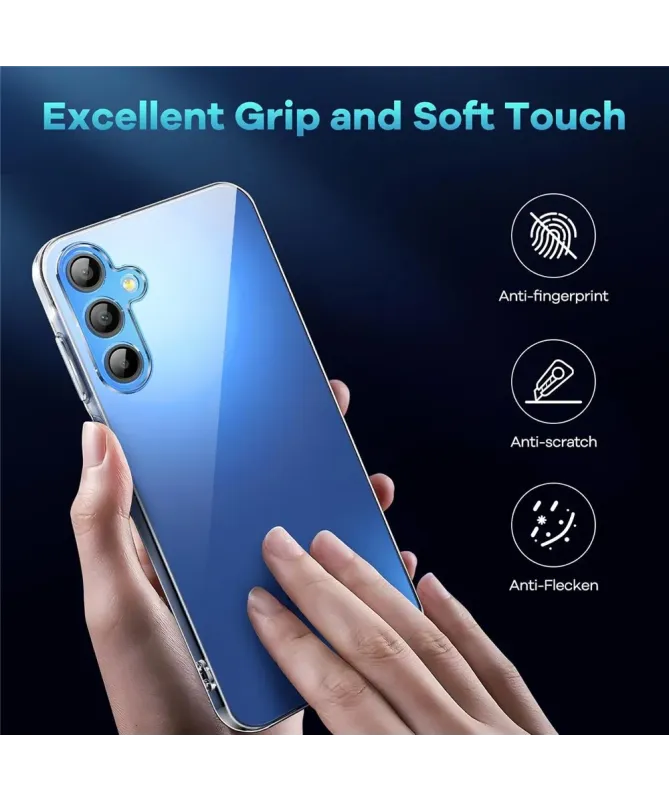 Pack Coque Transparente et 2 Verres Trempés Samsung A17 5G