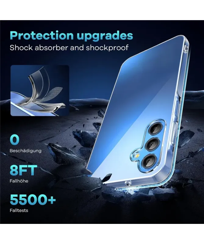 Pack Coque Transparente et 2 Verres Trempés Samsung A17 5G