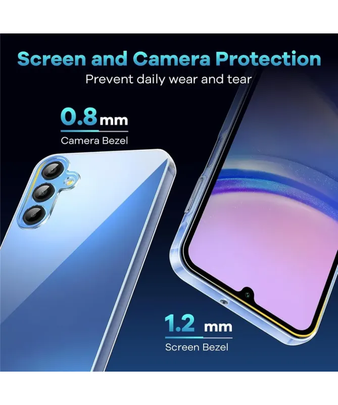 Pack Coque Transparente et 2 Verres Trempés Samsung A17 5G