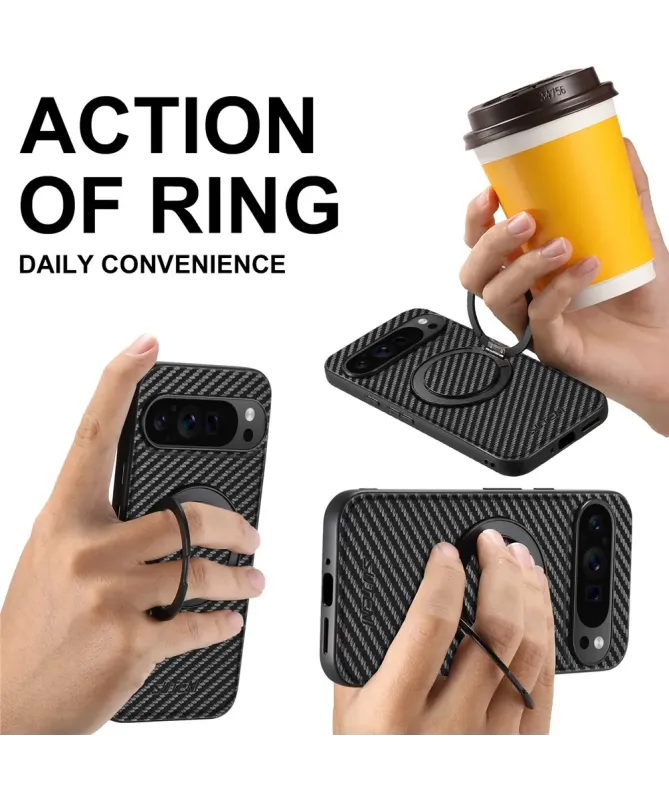 Coque Google Pixel 10 Pro XL Fibre de Carbone avec Anneau | COMMANDO - photo 7