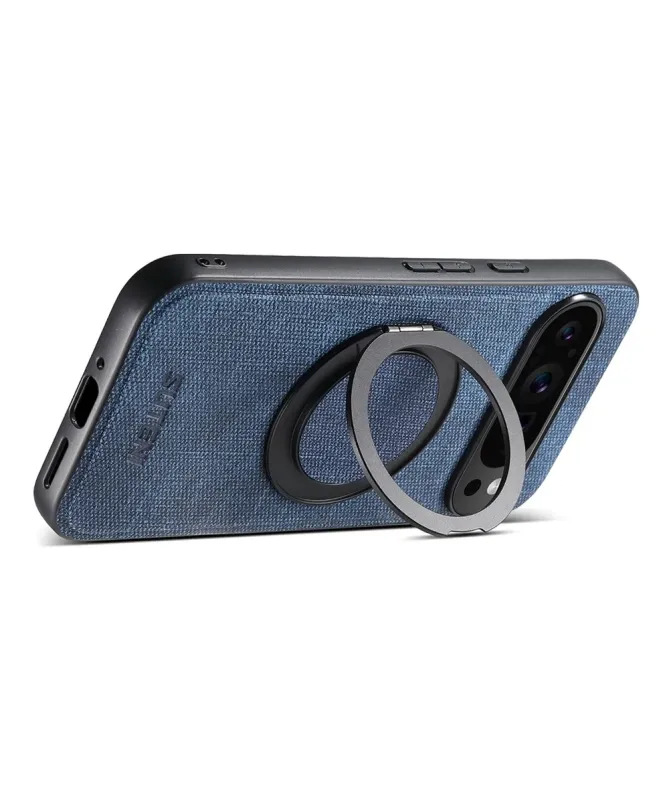 Coque Google Pixel 10 Pro XL Texture Jeans avec Anneau Magnétique