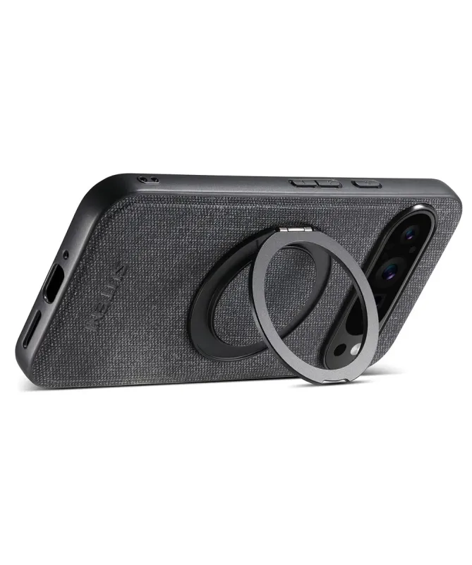Coque Google Pixel 10 Pro XL Texture Jeans avec Anneau Magnétique