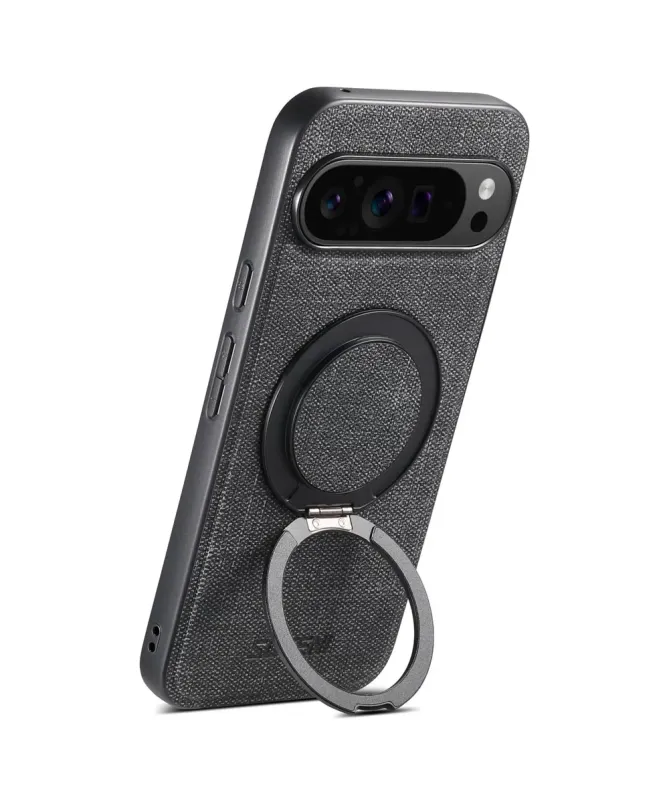 Coque Google Pixel 10 Pro XL Texture Jeans avec Anneau Magnétique