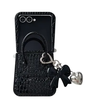 Coque Samsung Galaxy Z Flip 7 Sac à Main Croco | CHIC