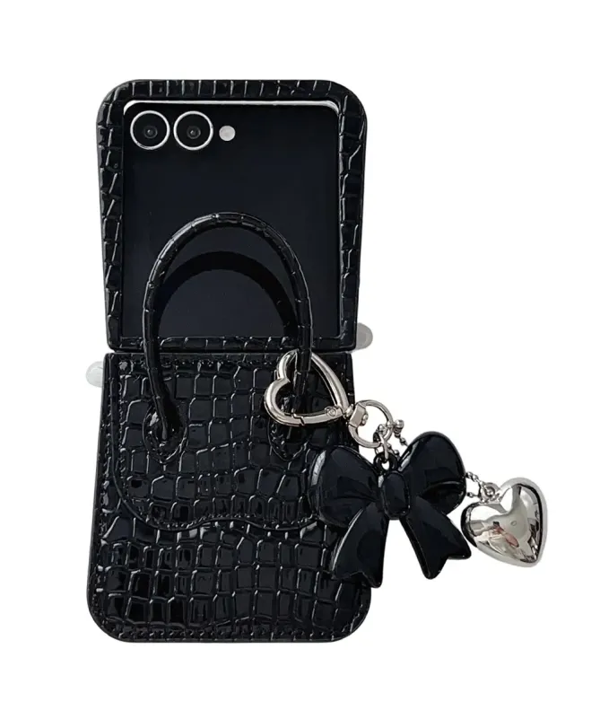 Coque Samsung Galaxy Z Flip 7 Sac à Main Croco | CHIC