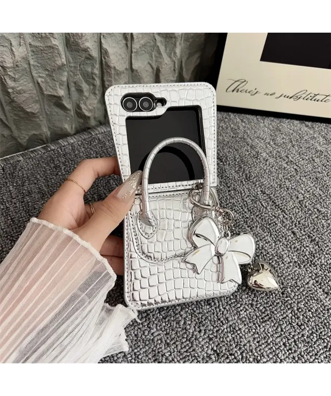 Coque Samsung Galaxy Z Flip 7 FE / Z Flip 6 Sac à Main Croco | CHIC